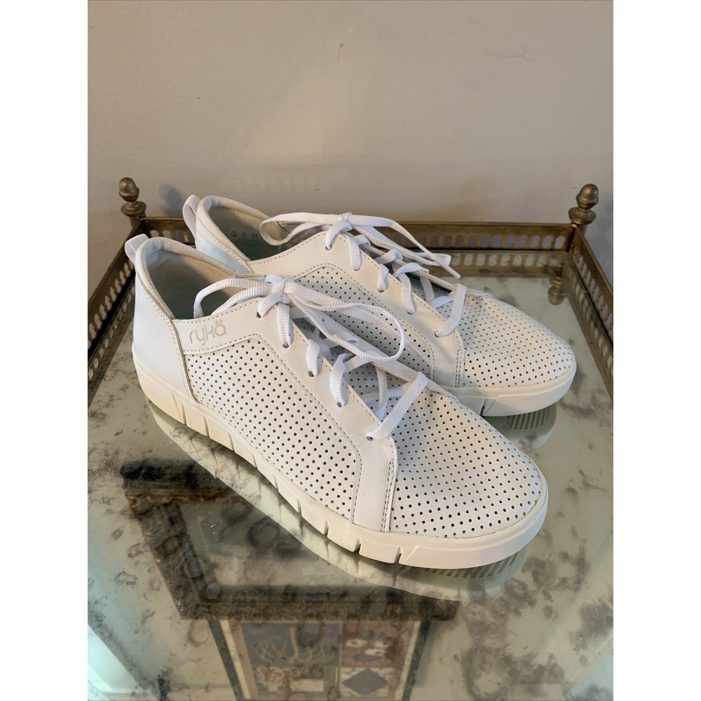 Ryka‎ Hayden Walking Shoes White Leather Comfort Athletic